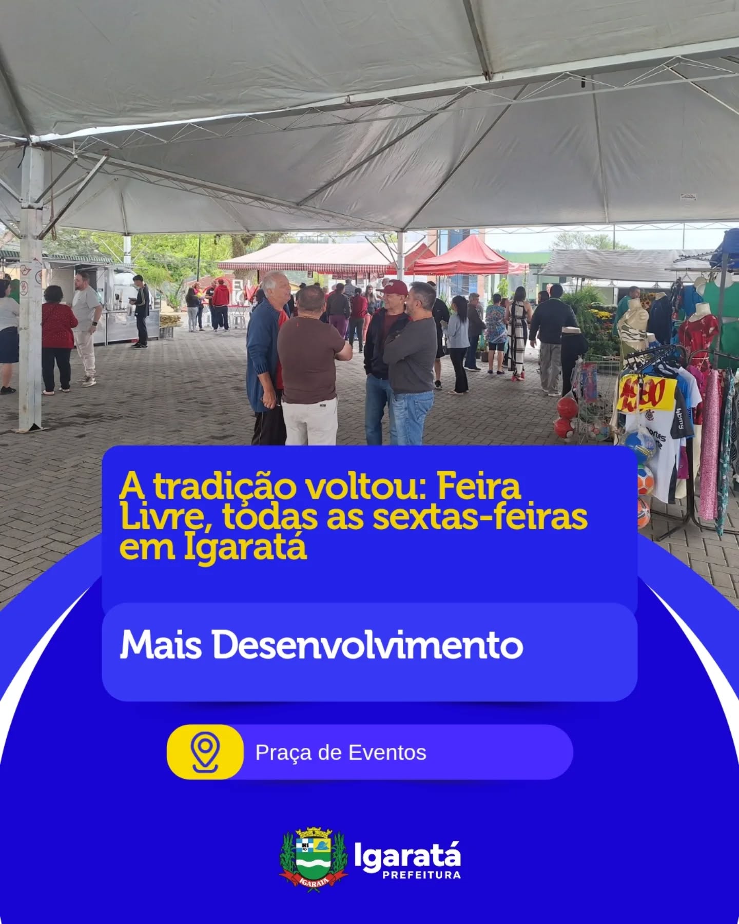 Feira Livre passa a acontecer semanalmente na Praça de Eventos 10 Feira Livre passa a acontecer semanalmente na Praça de Eventos