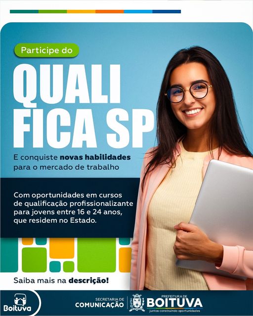 PARTICIPE DO QUALIFICASP E CONQUISTE NOVAS HABILIDADES PARA O MERCADO