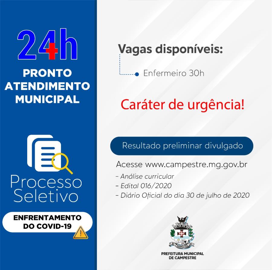 Secretaria Municipal De Sa De Divulga Resultado Preliminar De Processo