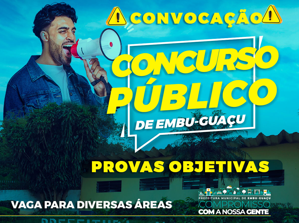 Edital De Convoca O Para As Provas Objetivas Concurso P Blico