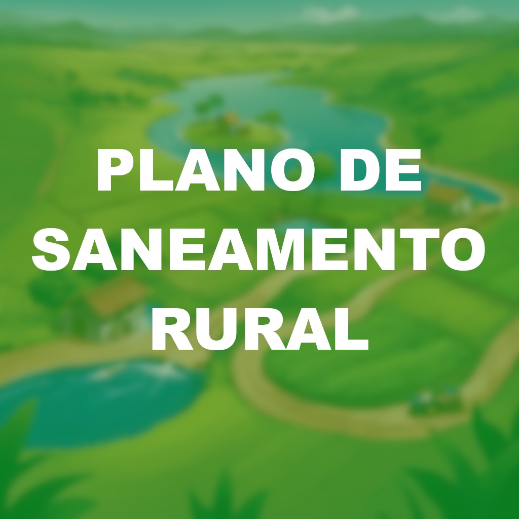 Plano de saneamento rural 