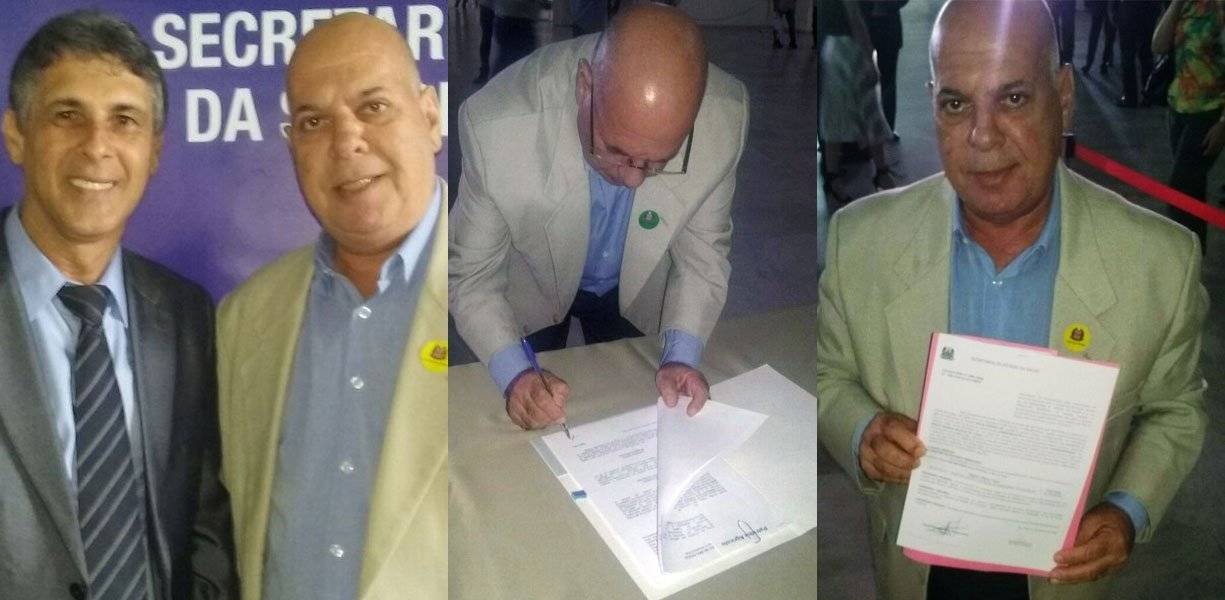 PREFEITO DE CEDRAL ASSINA CONVÊNIO DE R$ 117 MIL PARA INCENTIVO DA AGRICULTURA LOCAL.