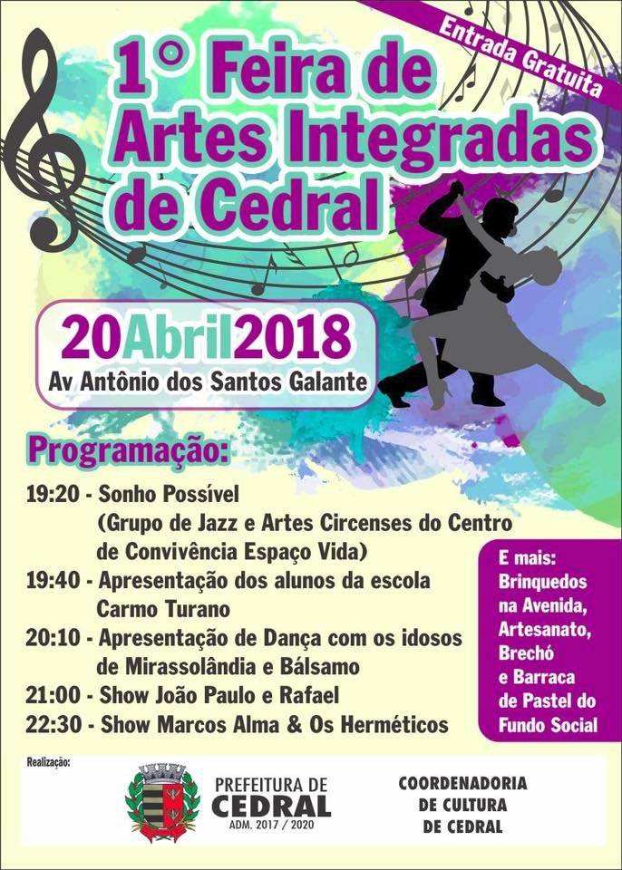 INSCRIÇÕES A PARTIR DE TERÇA-FEIRA, DIA 24/04 - Prefeitura de Cedral