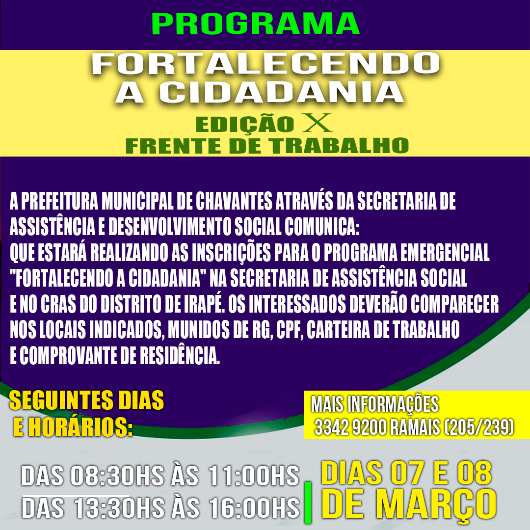 Fortalecendo a Cidadania