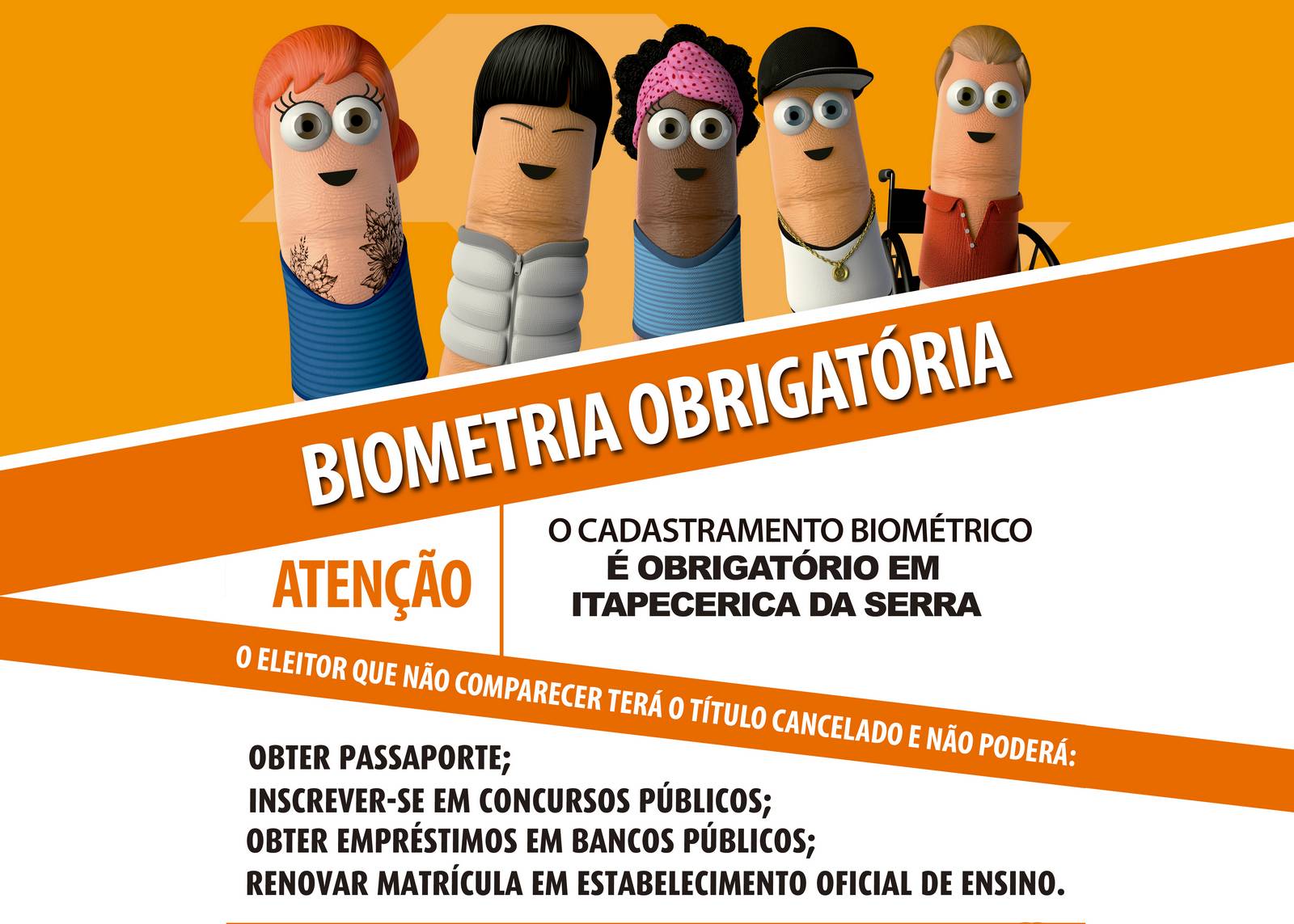 Atenção! Biometria passa a ser obrigatória para eleitores de Itapecerica da Serra