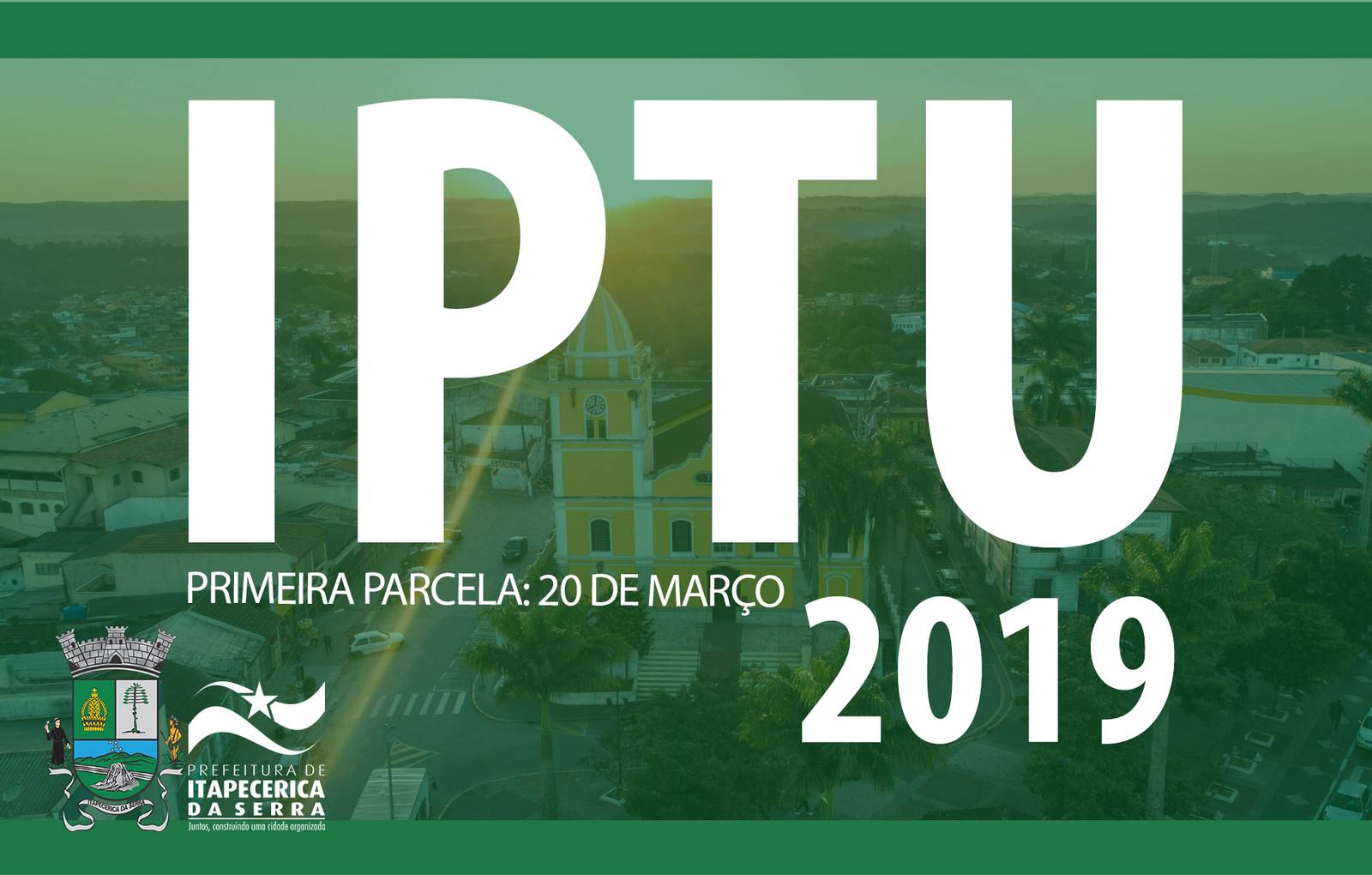 Primeira parcela do IPTU vence dia 20; confira alternativas para imprimir a segunda via