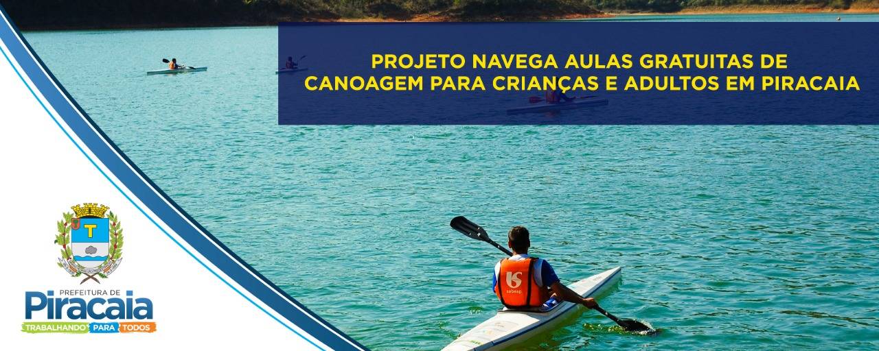 Canoagem pode ser praticada gratuitamente em Piracaia