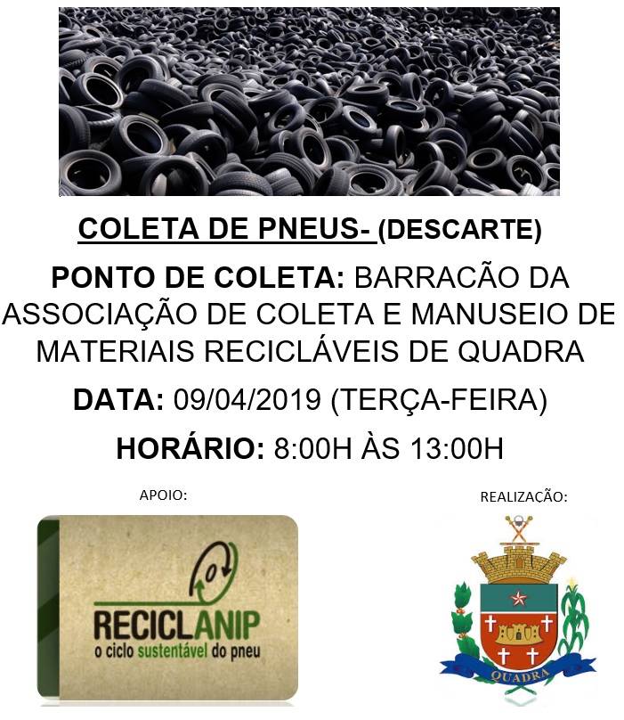 Coleta de Pneus em Quadra
