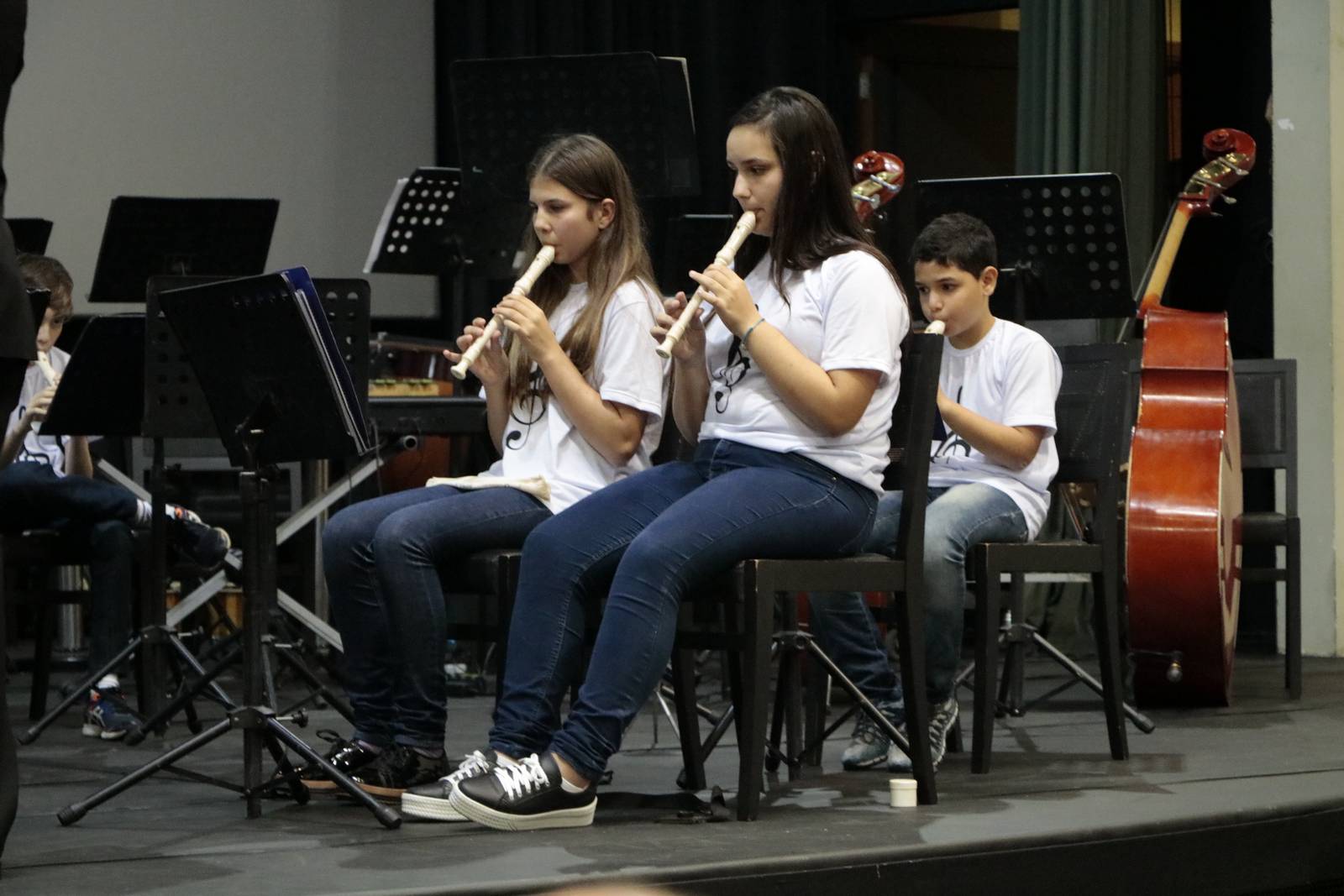 Alunos de música do Projeto Social de Siderópolis se apresentam em