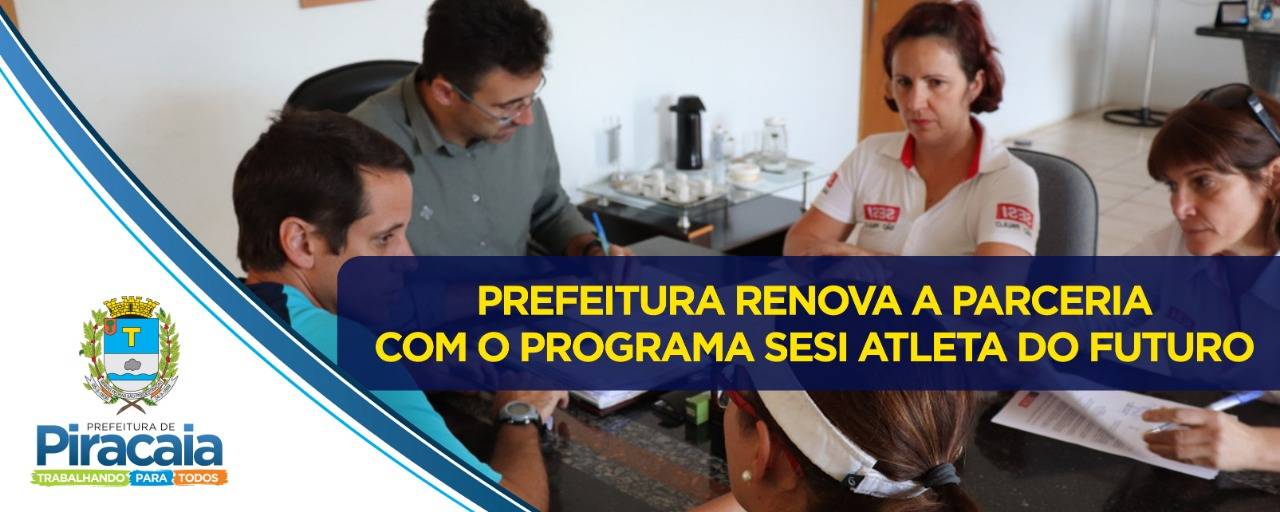 Prefeitura renova contrato do Programa Sesi Atleta do Futuro