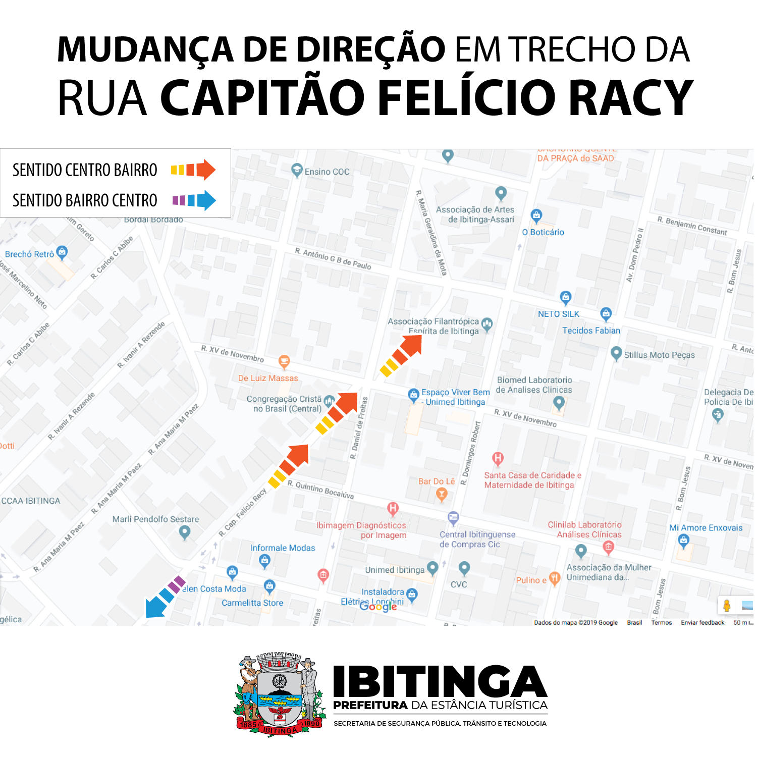 Rua Capitão Felício Racy muda de direção para melhorar tráfego de veículos