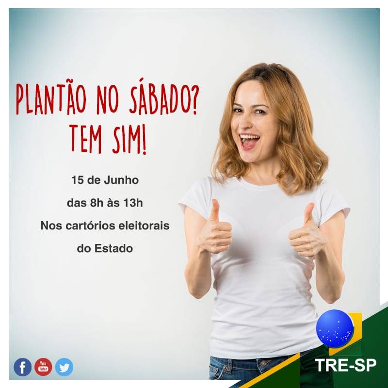 Plantão especial para o Cadastramento Biométrico Obrigatório acontecerá no próximo sábado
