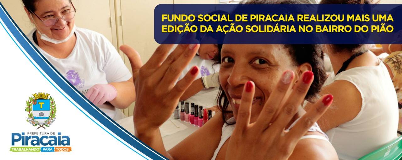 Ação Solidária do Fundo Social de Piracaia reuniu diversas pessoas no bairro do Pião