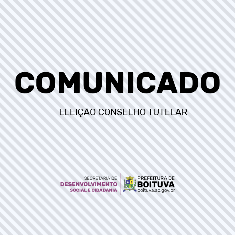 ELEIÇÃO DO CONSELHO TUTELAR