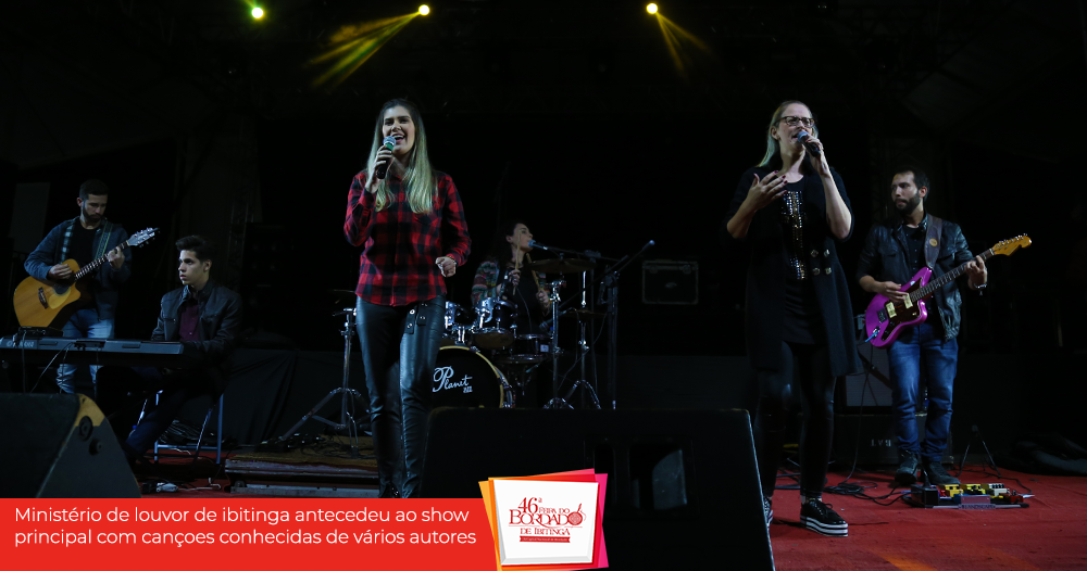 Shows gospel atraem multidão para a 46ª Feira do Bordado de Ibitinga