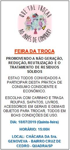 Feira da Troca (Julho/2019)