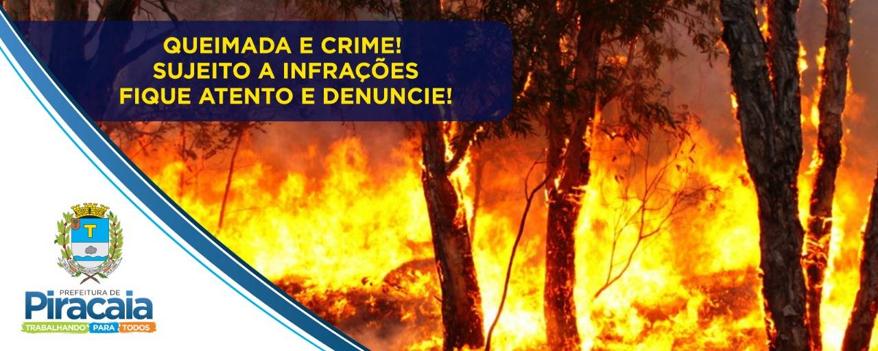 A prática de queimadas é crime ambiental.