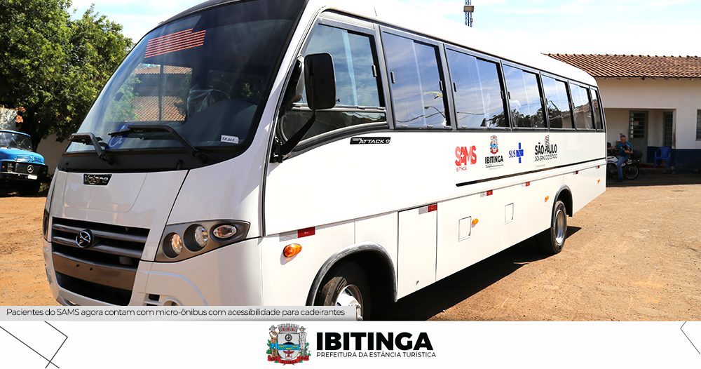 População ganha novo micro-ônibus para atender pacientes do SAMS