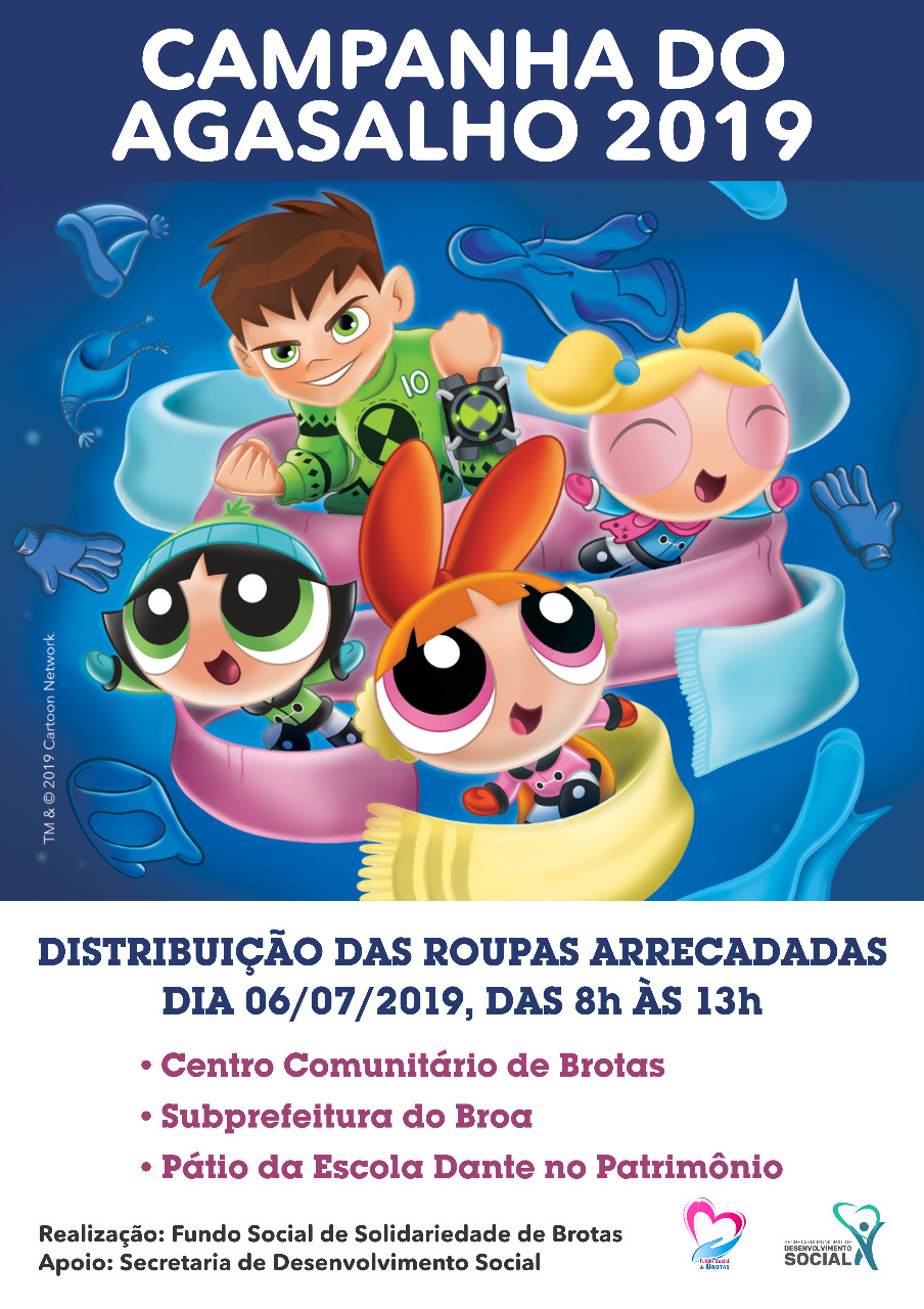 Retirada das roupas doadas na Campanha do Agasalho 2019 será no dia 06 de julho