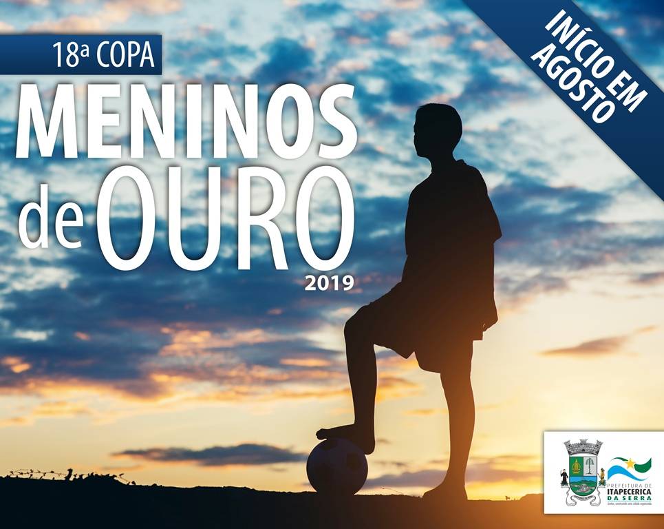 Inscrições para 18ª Copa Meninos de Ouro seguem até o dia 29