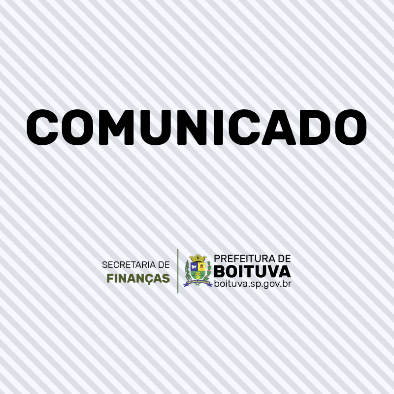 COMUNICADO IPTU