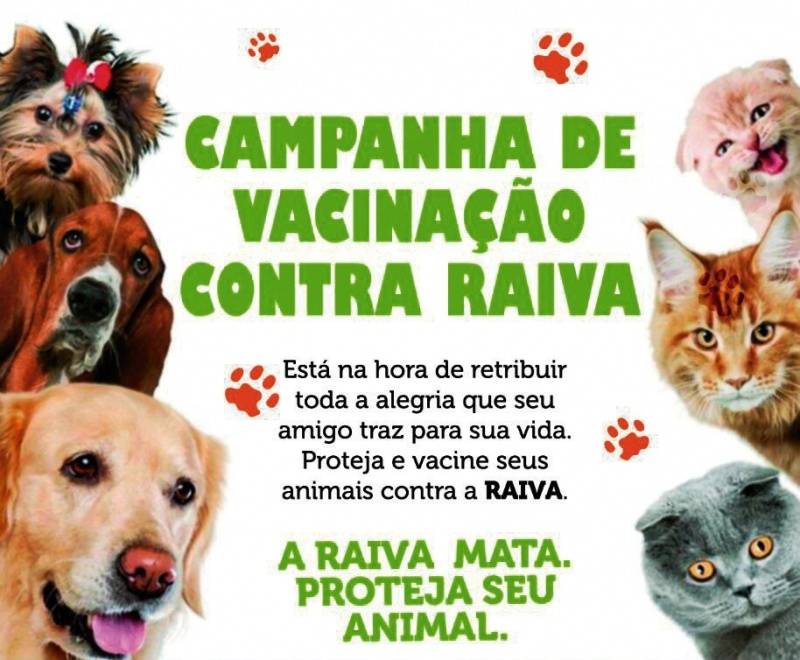 Campanha de vacinação contra a raiva 2019!