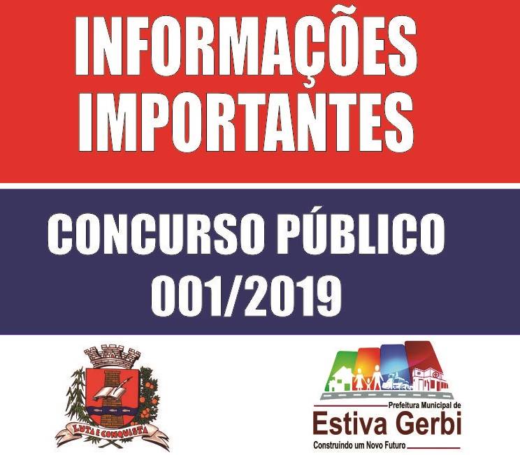 CONCURSO PUBLICO 001/2019