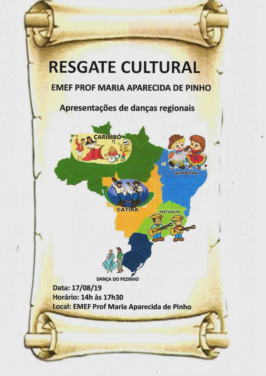 EMEF Professora Maria Aparecida de Pinho realiza “Resgate Cultural” neste sábado