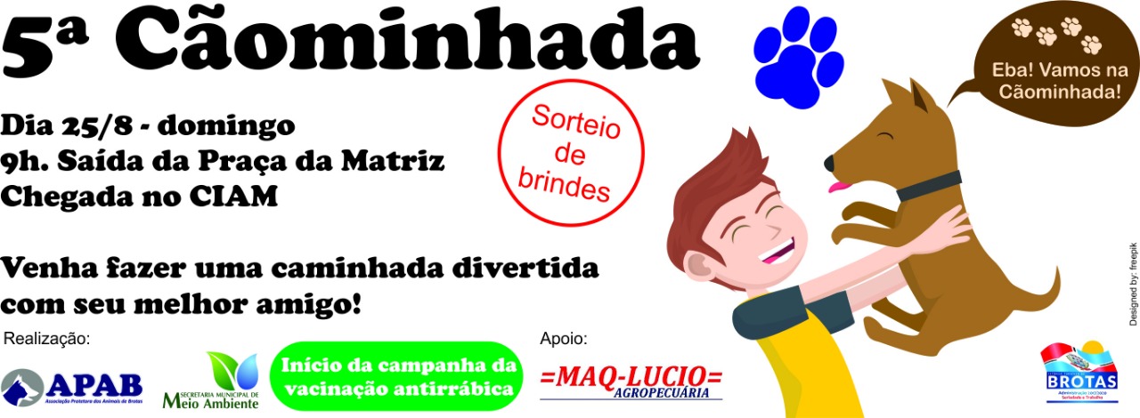 Cãominhada acontece neste domingo