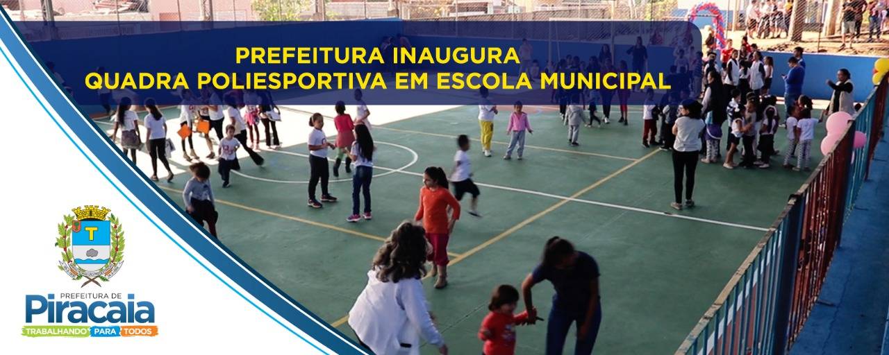 Prefeitura entrega cobertura da quadra esportiva da Escola Orlando