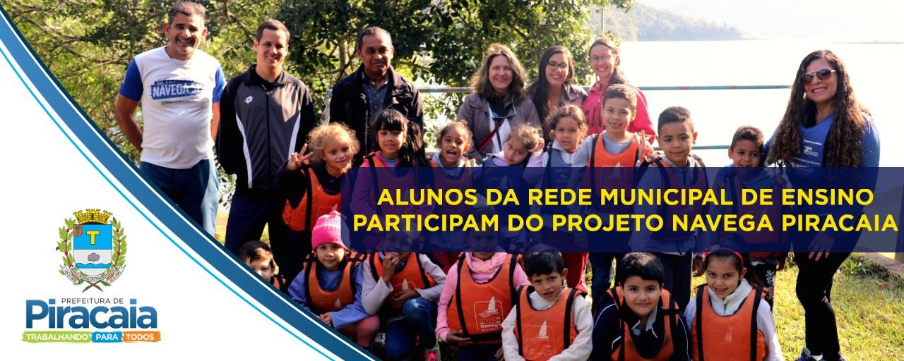 Projeto Navega Piracaia promeve atividade extra-classe para alunos da rede municipal