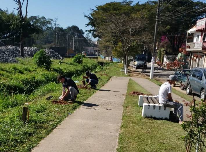 Praça do Jacira recebe plantio de árvores