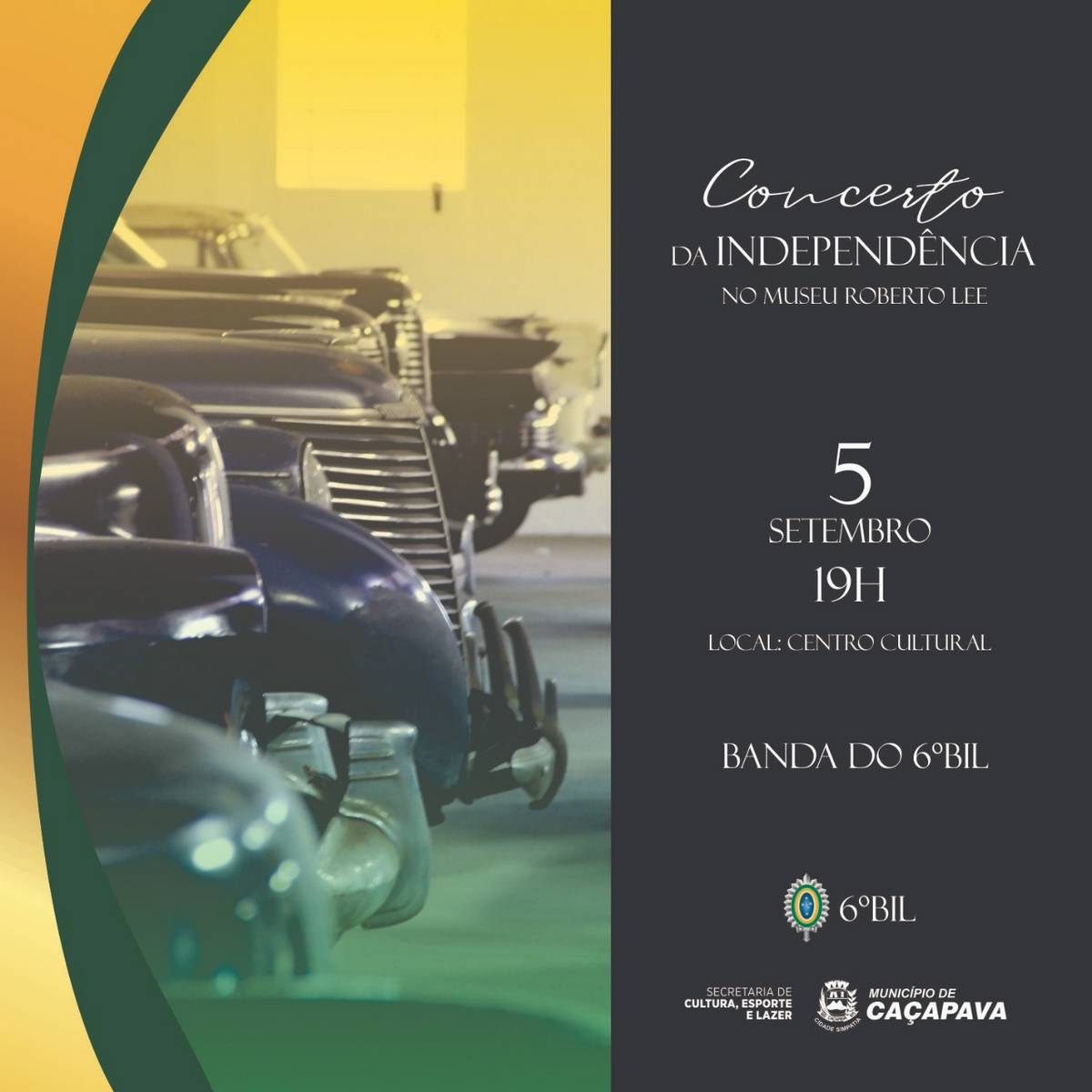 Concerto da Independência acontece no Museu do Automóvel