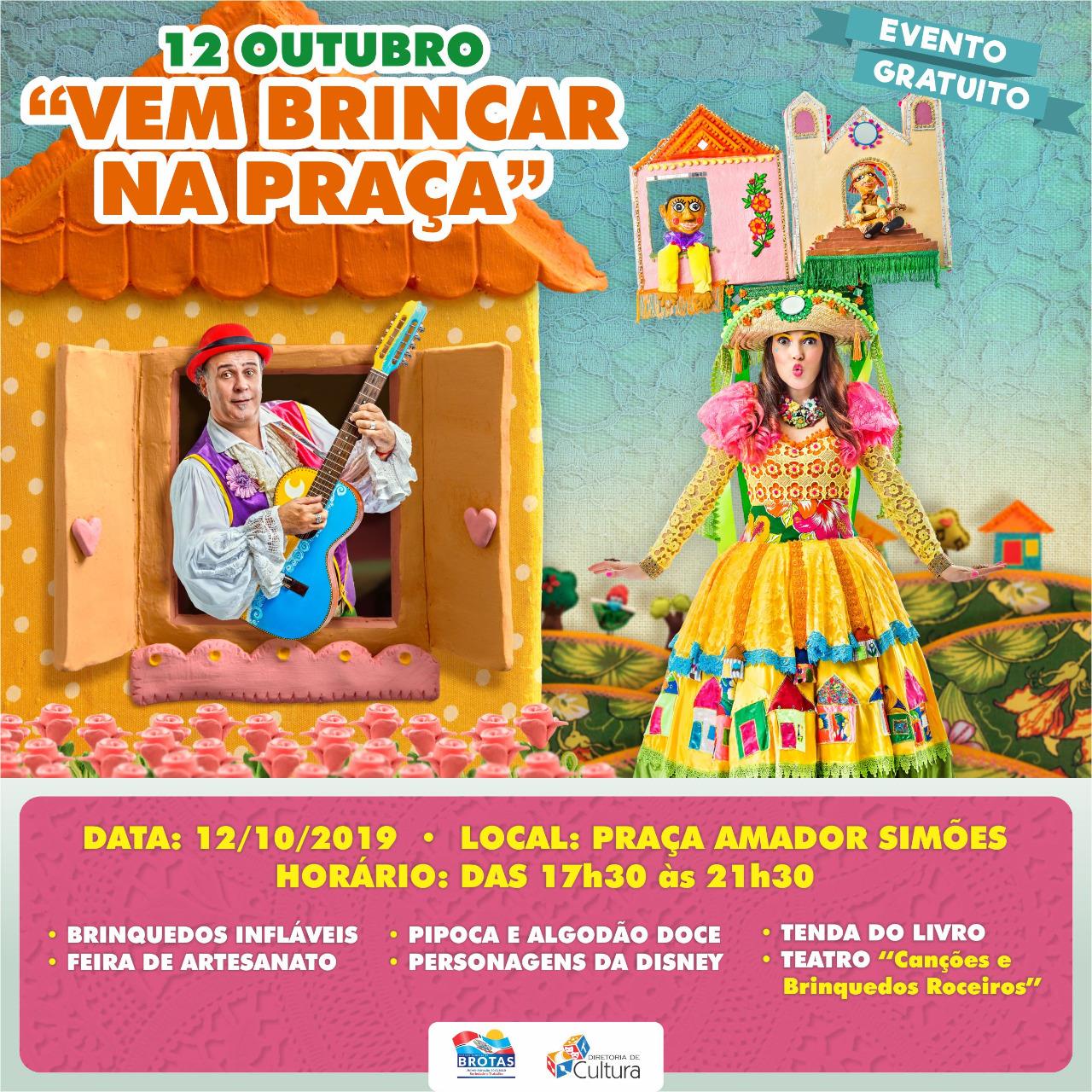 Festa do Dia das Crianças na Praça Amador Simões