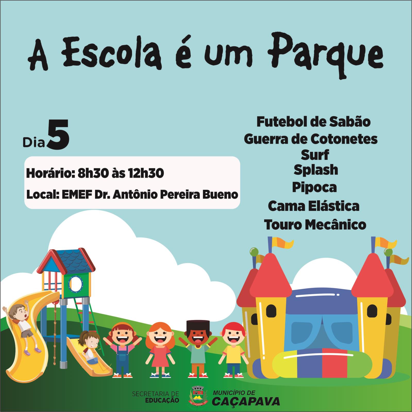 Escola Dr. Antonio Pereira Bueno terá programação especial neste sábado (5)
