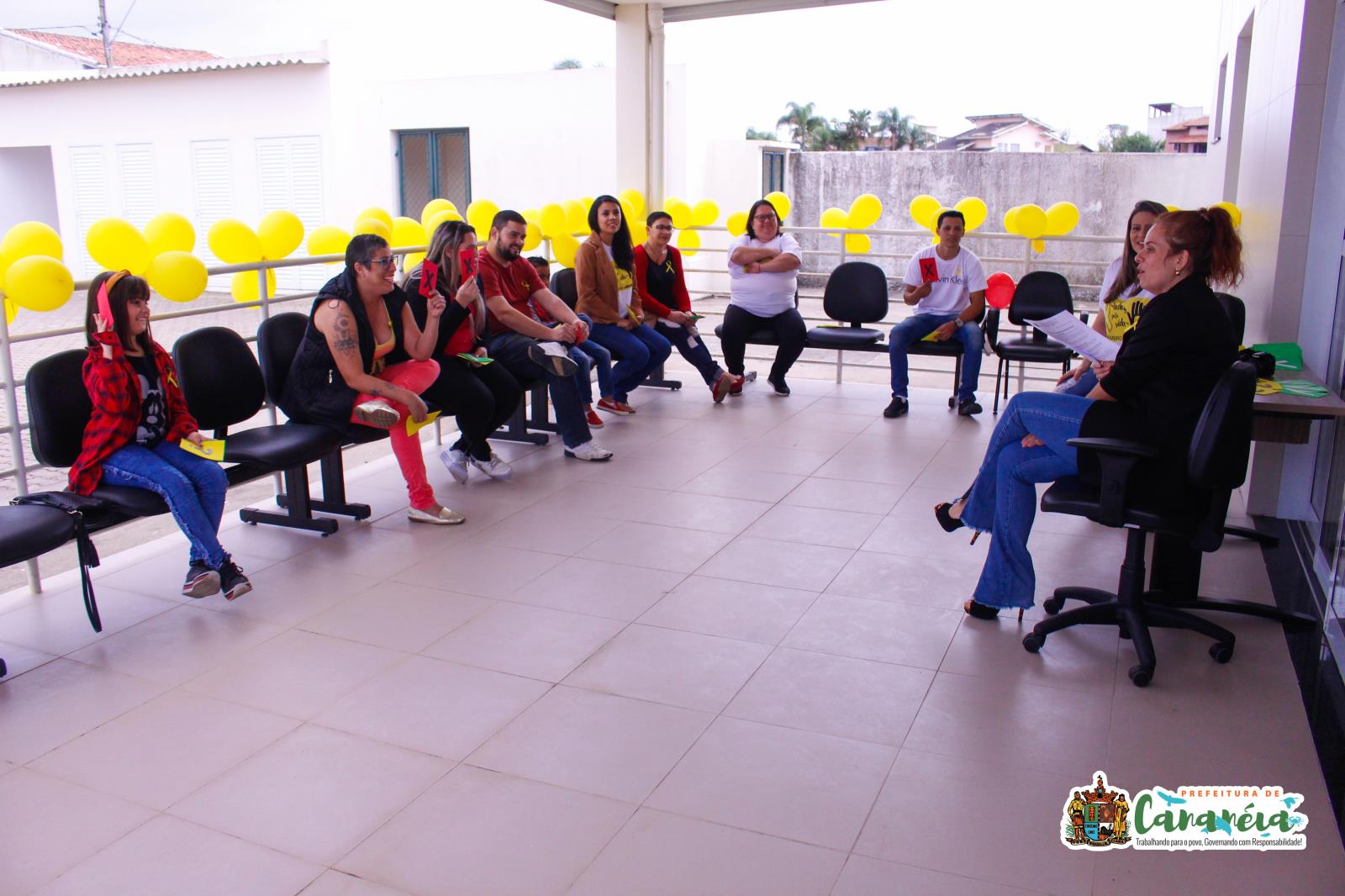 Equipe da Saúde organiza ação pelo Setembro Amarelo