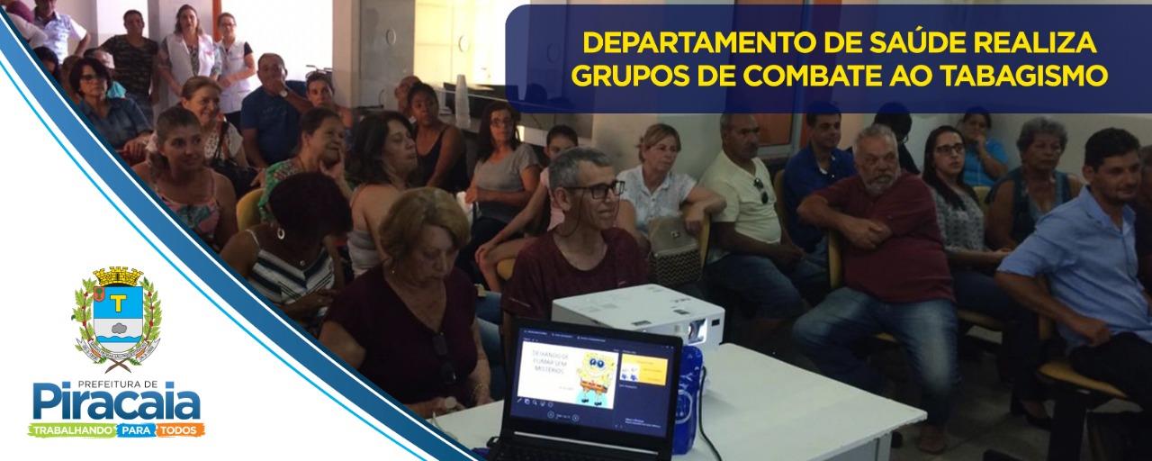 Departamento de Saúde realiza encontro contra o tabagismo