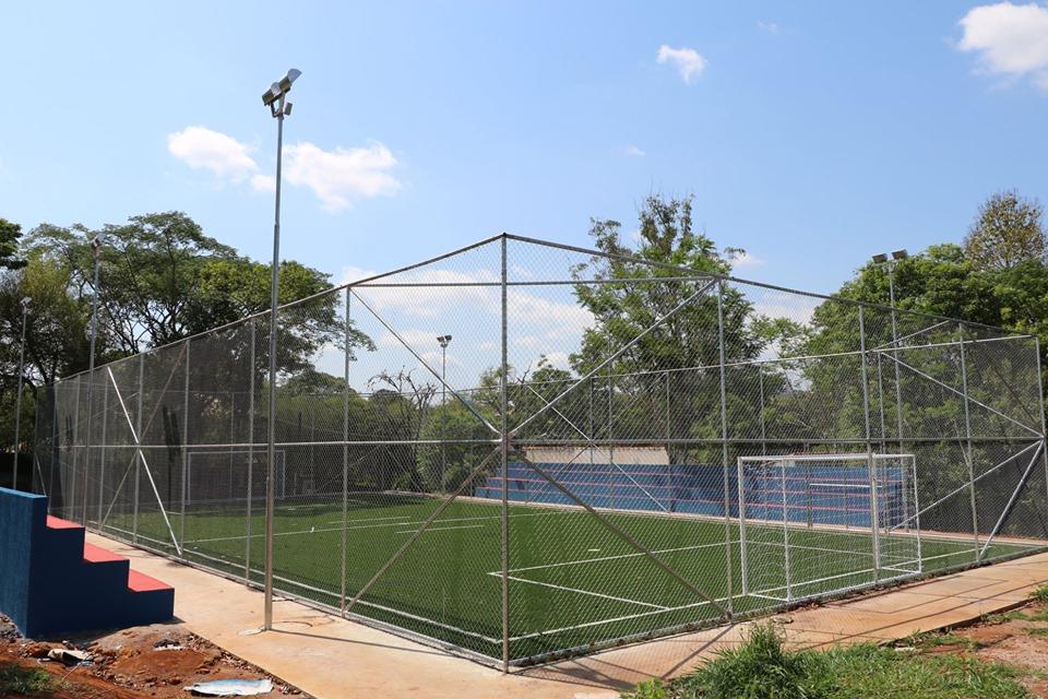 Sala anexa ao Brotão e Campo Society quase prontos