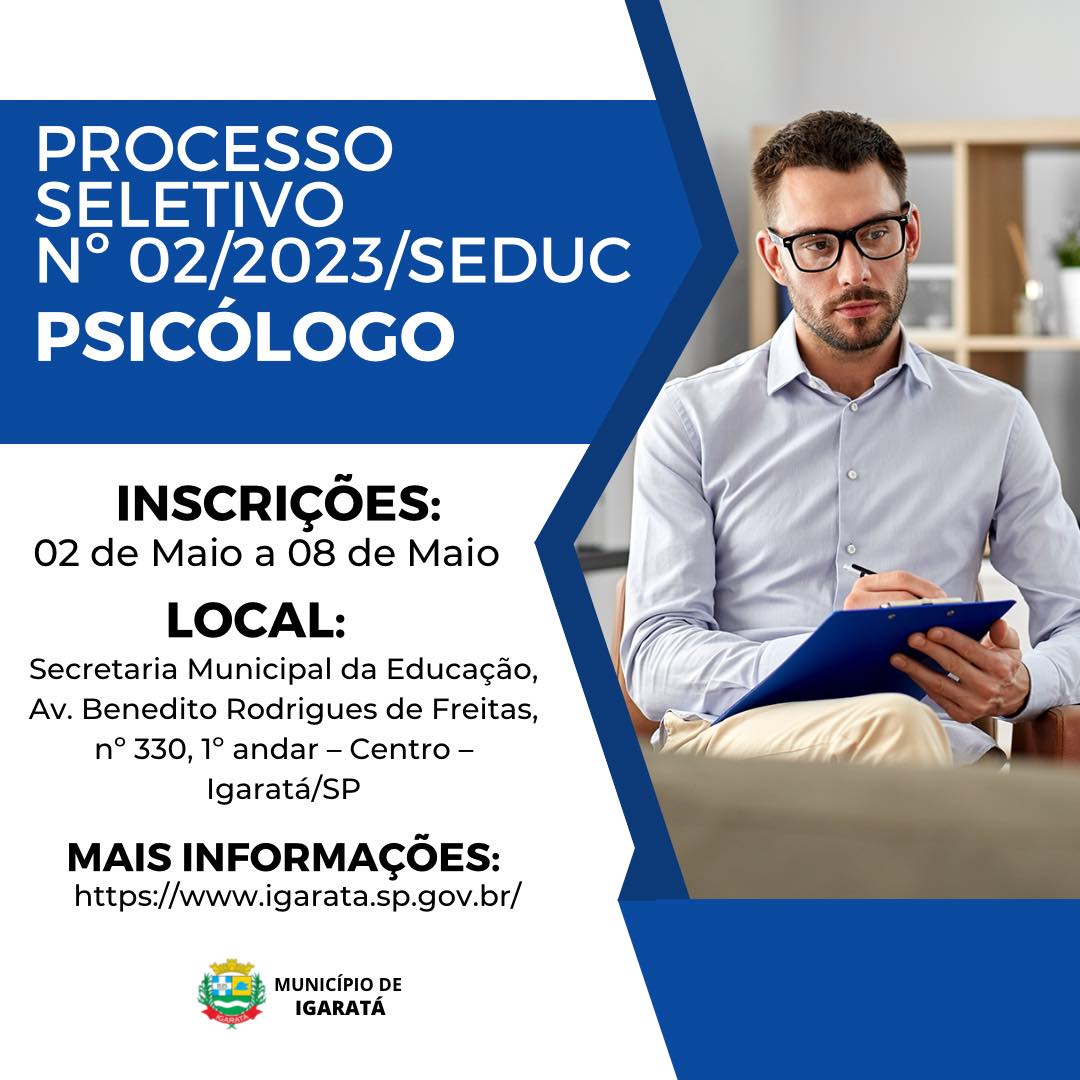 Prefeitura abre processo seletivo simplificado para contratação de