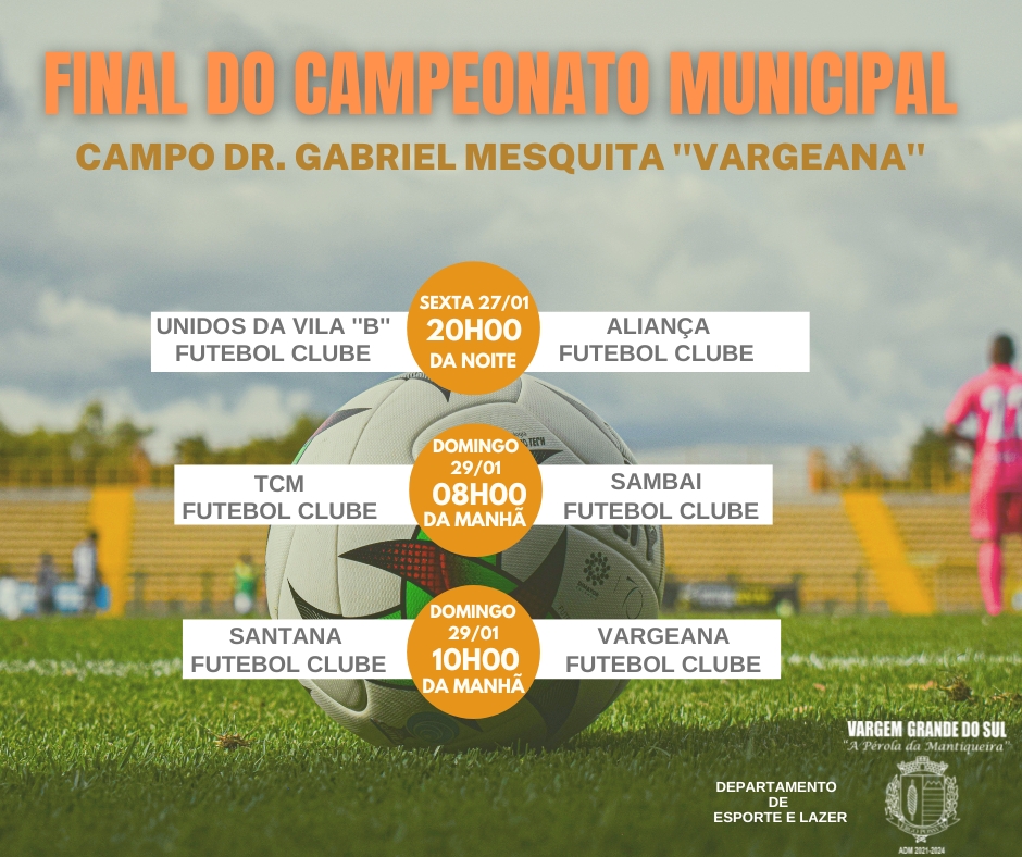 Domingo em Mundo Novo será de final do Municipal de Futebol e jogo