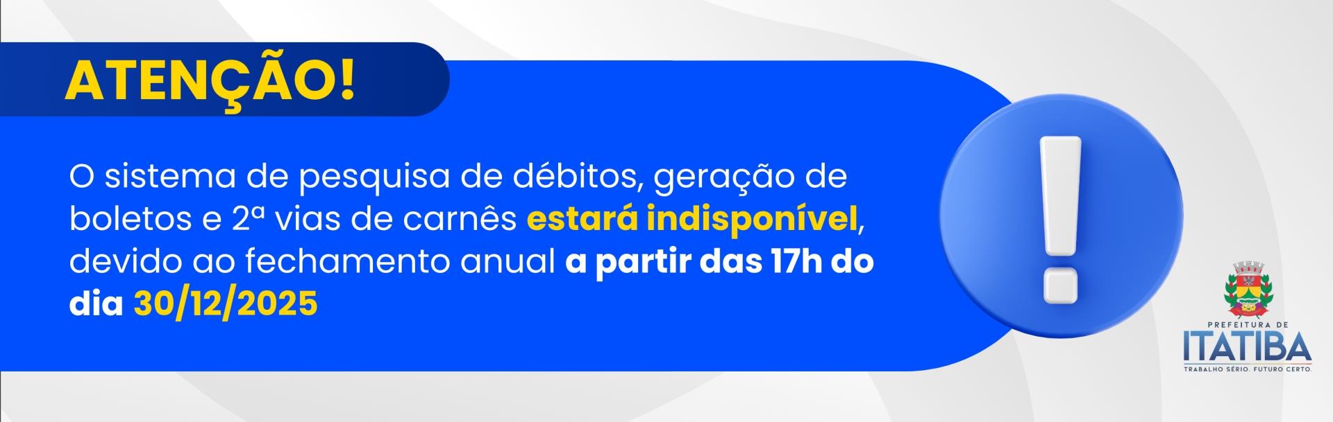 COMUNICADO FINANÇAS