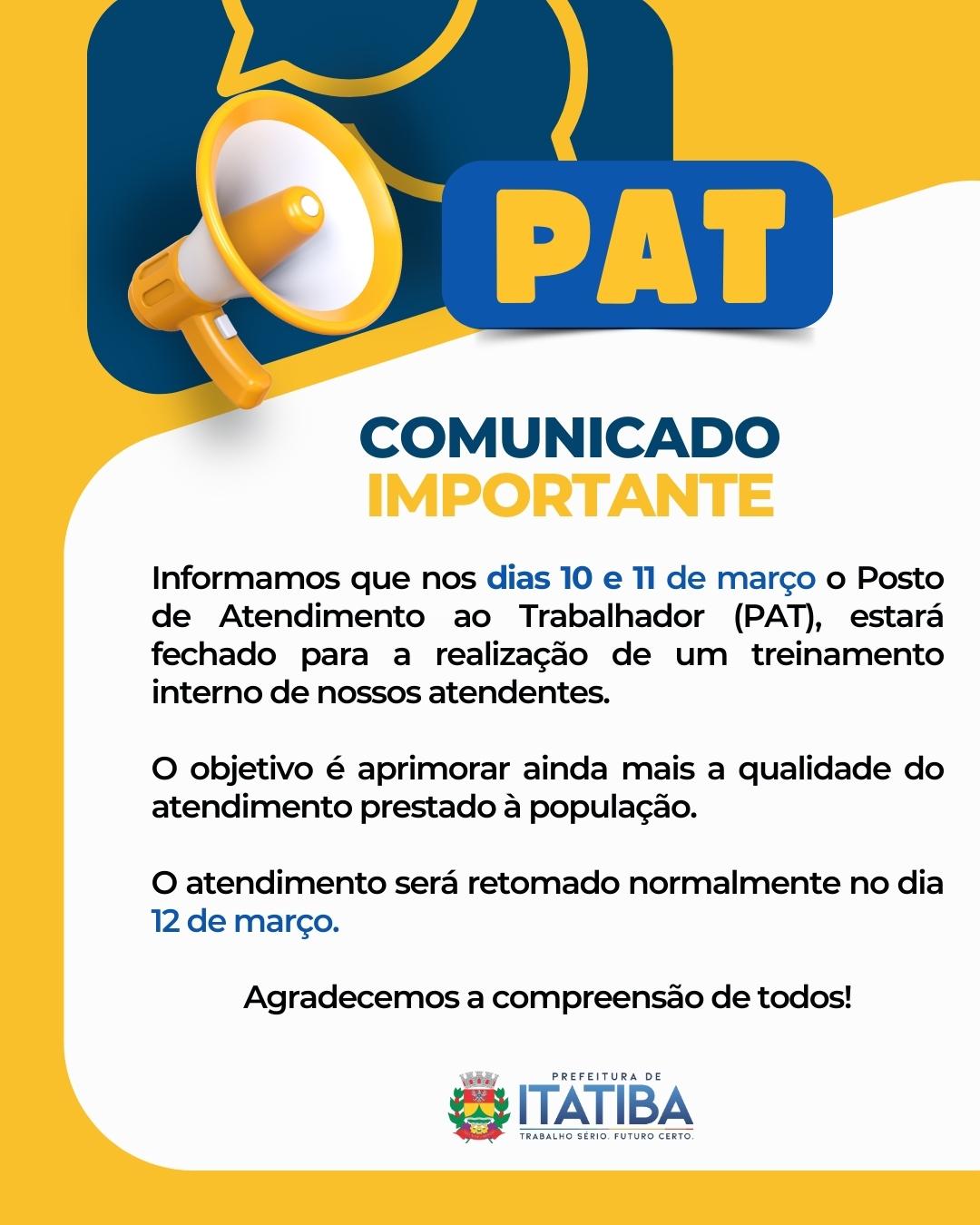 Comunicado PAT