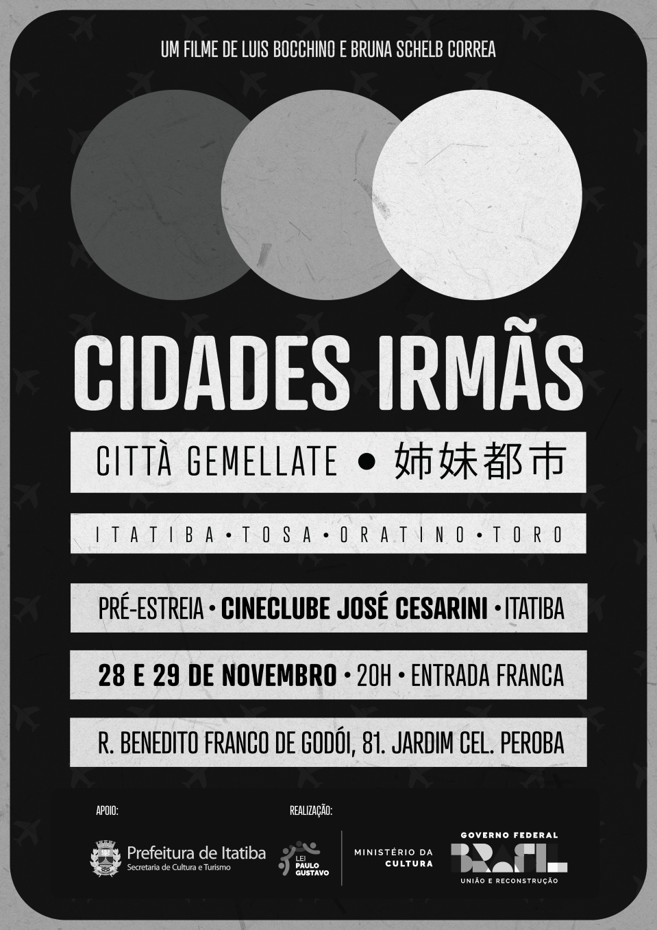 cidades irmas poster - estreia