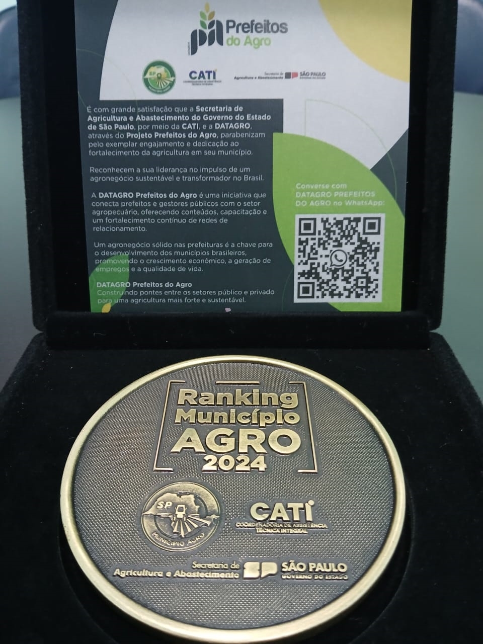 PremioMunicpioAgro24 medalha