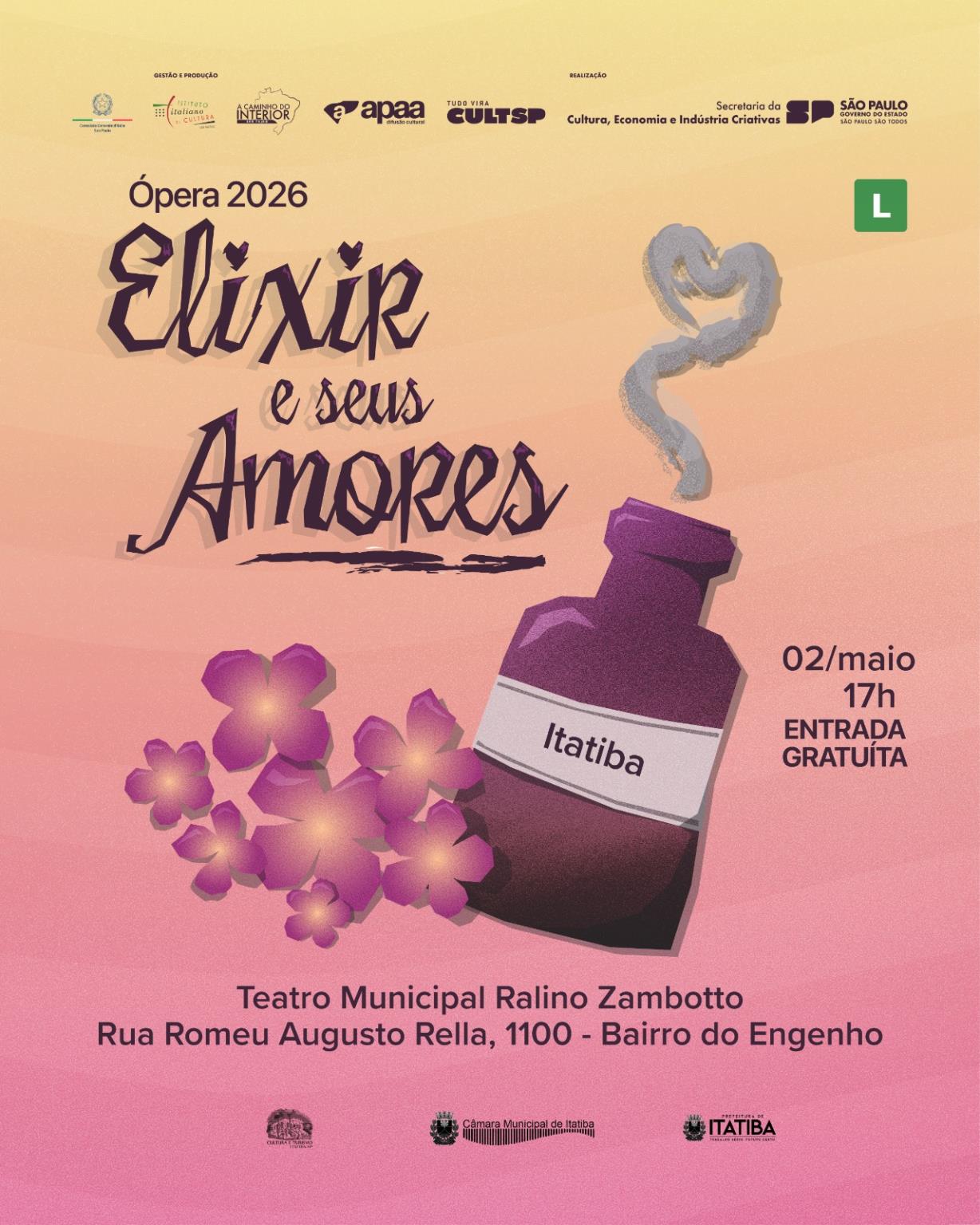 &Oacute;pera Elixir e seus amores