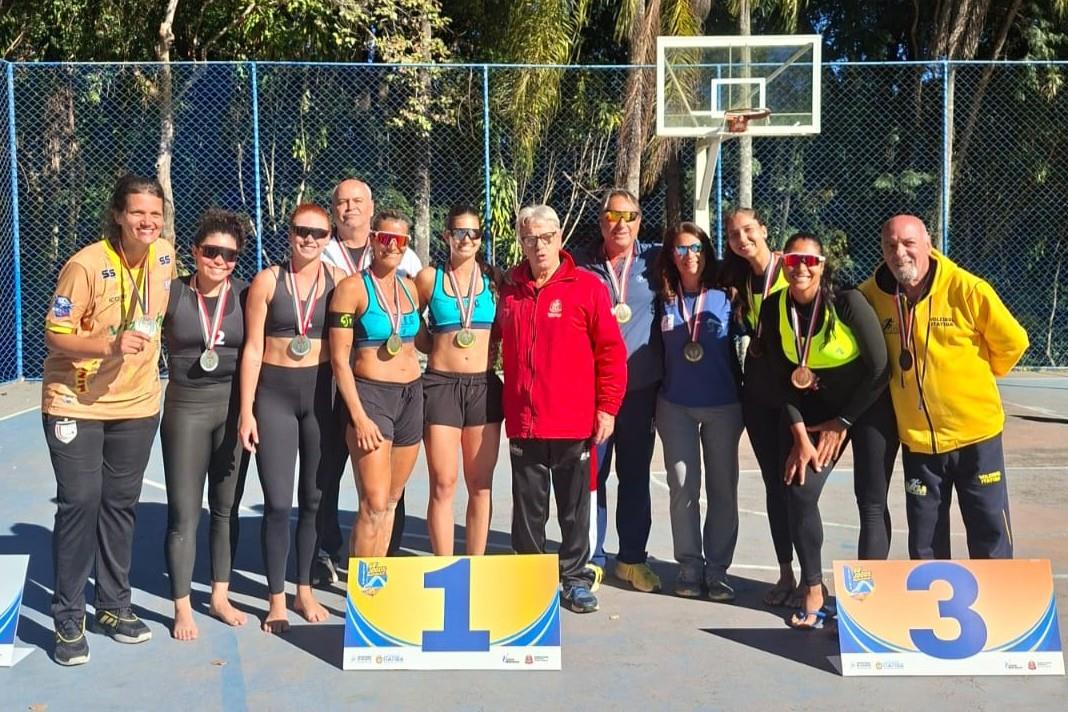 Vôlei de Praia Feminino de Itatiba levou o bronze nos Jogos Regionais - Crédito DivulgaçãoPMI