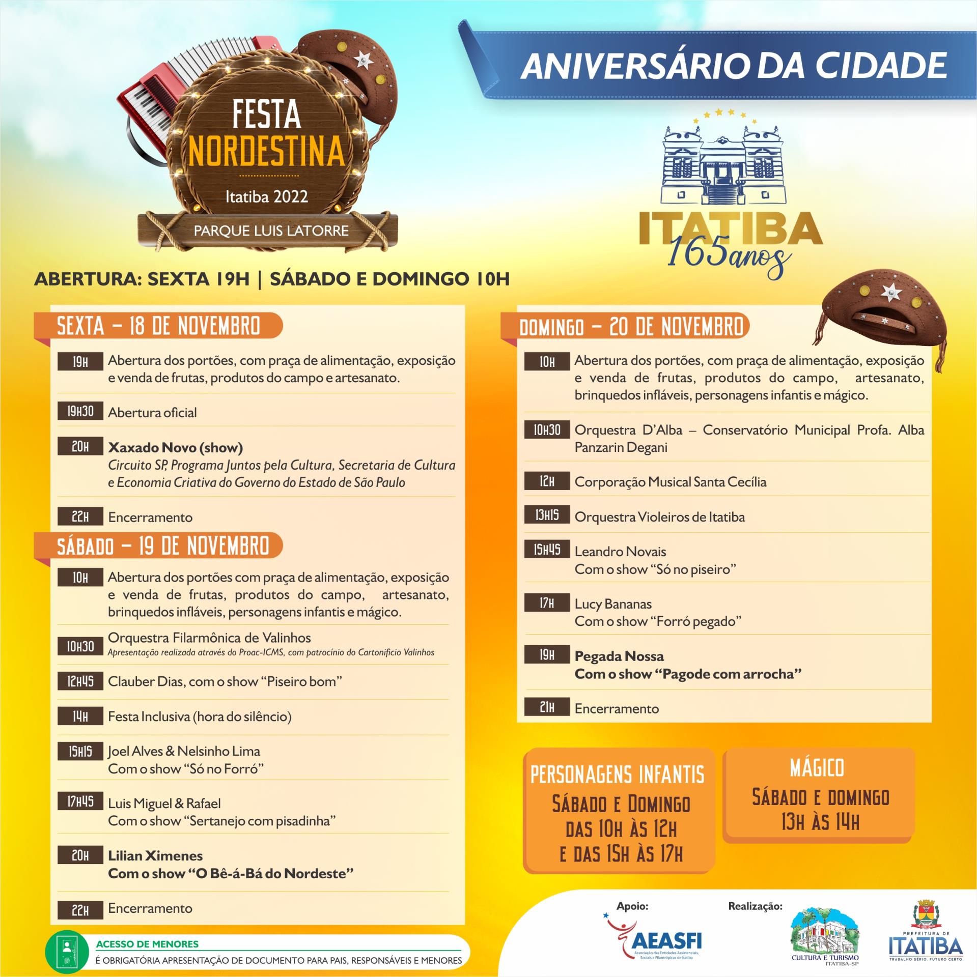 Festa Nordestina 2022 Programação