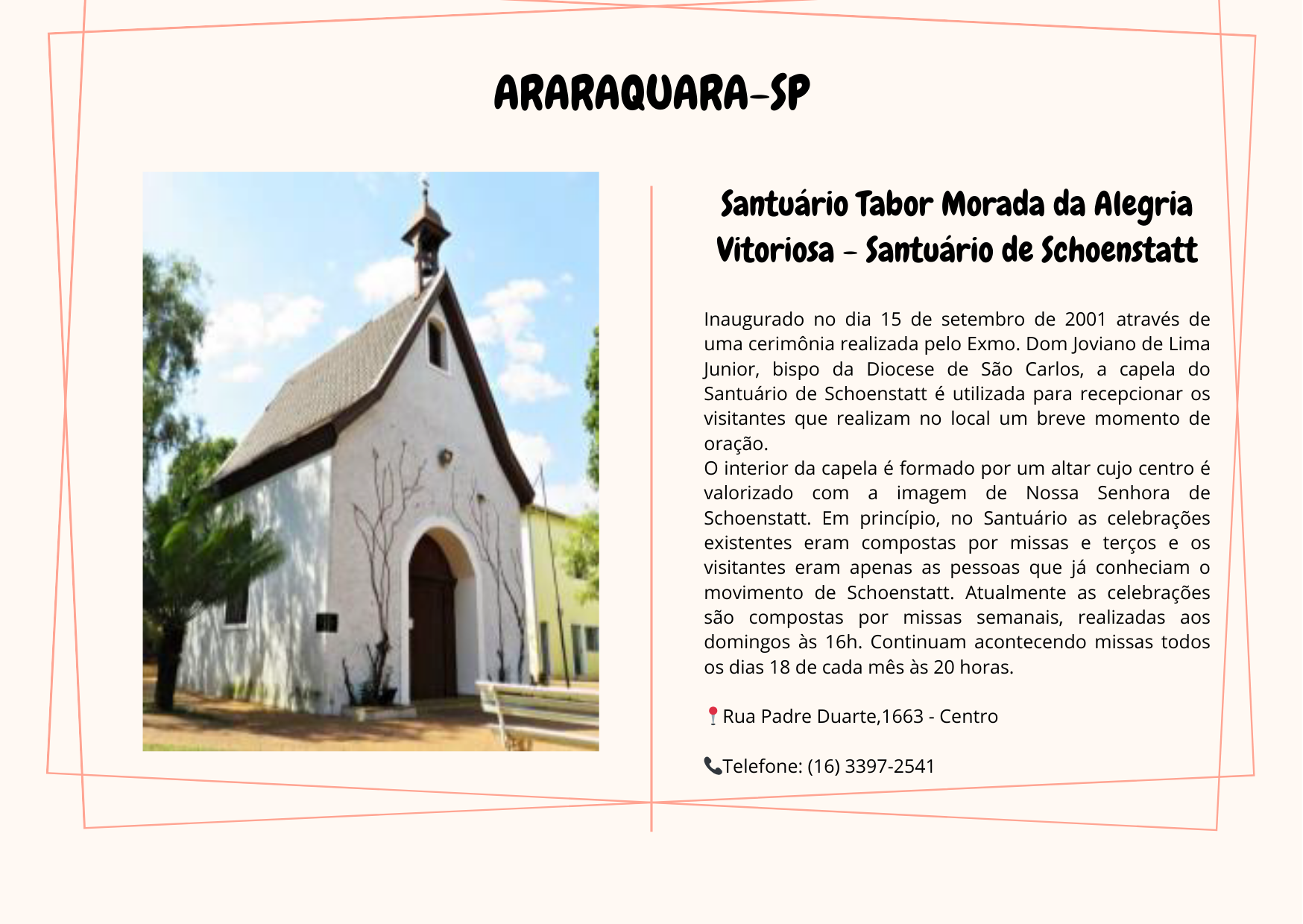 Santuário Tabor Morada da Alegria Vitoriosa - Santuário de Schoenstatt