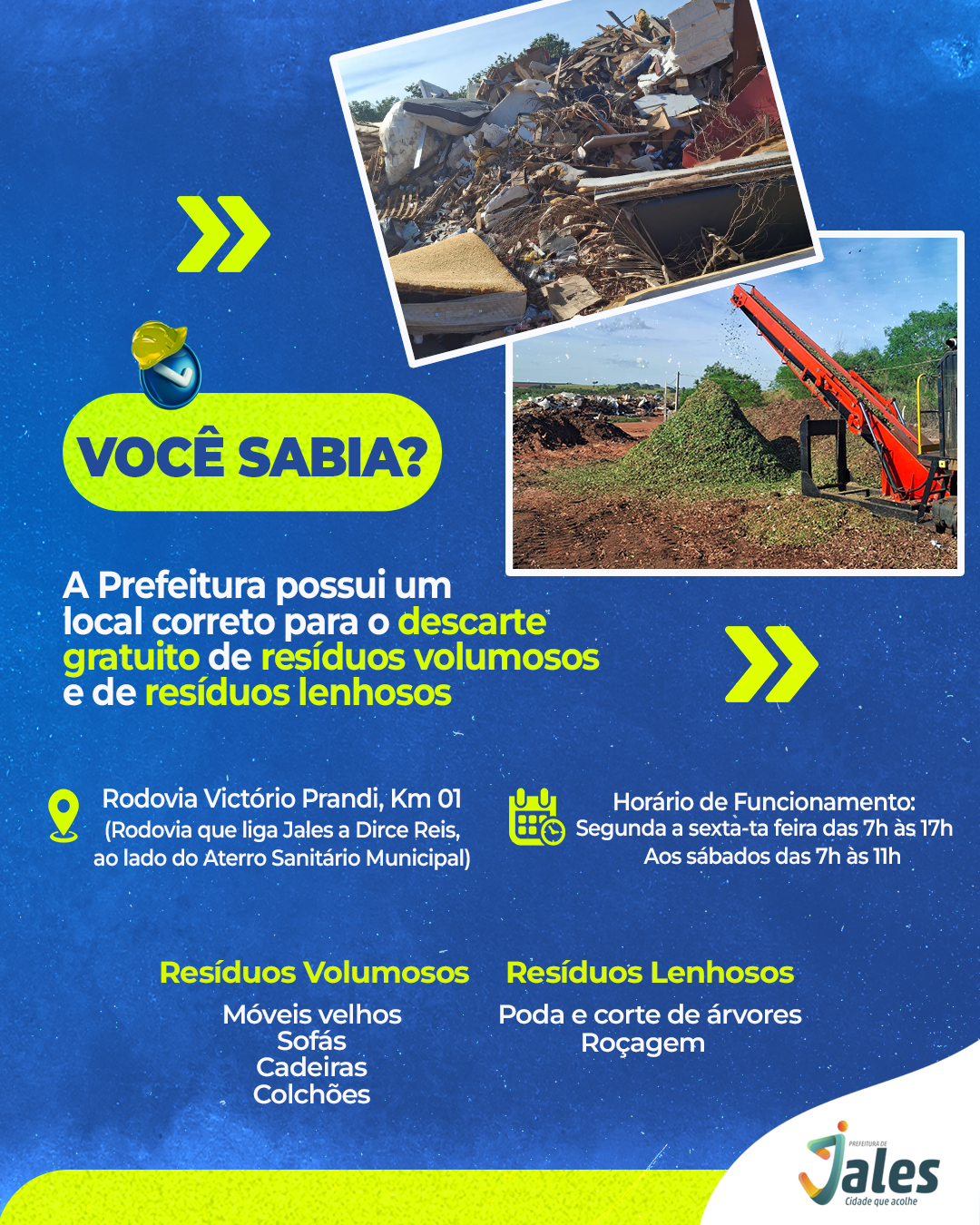 Arte de Divulgação Descarte Resíduos
