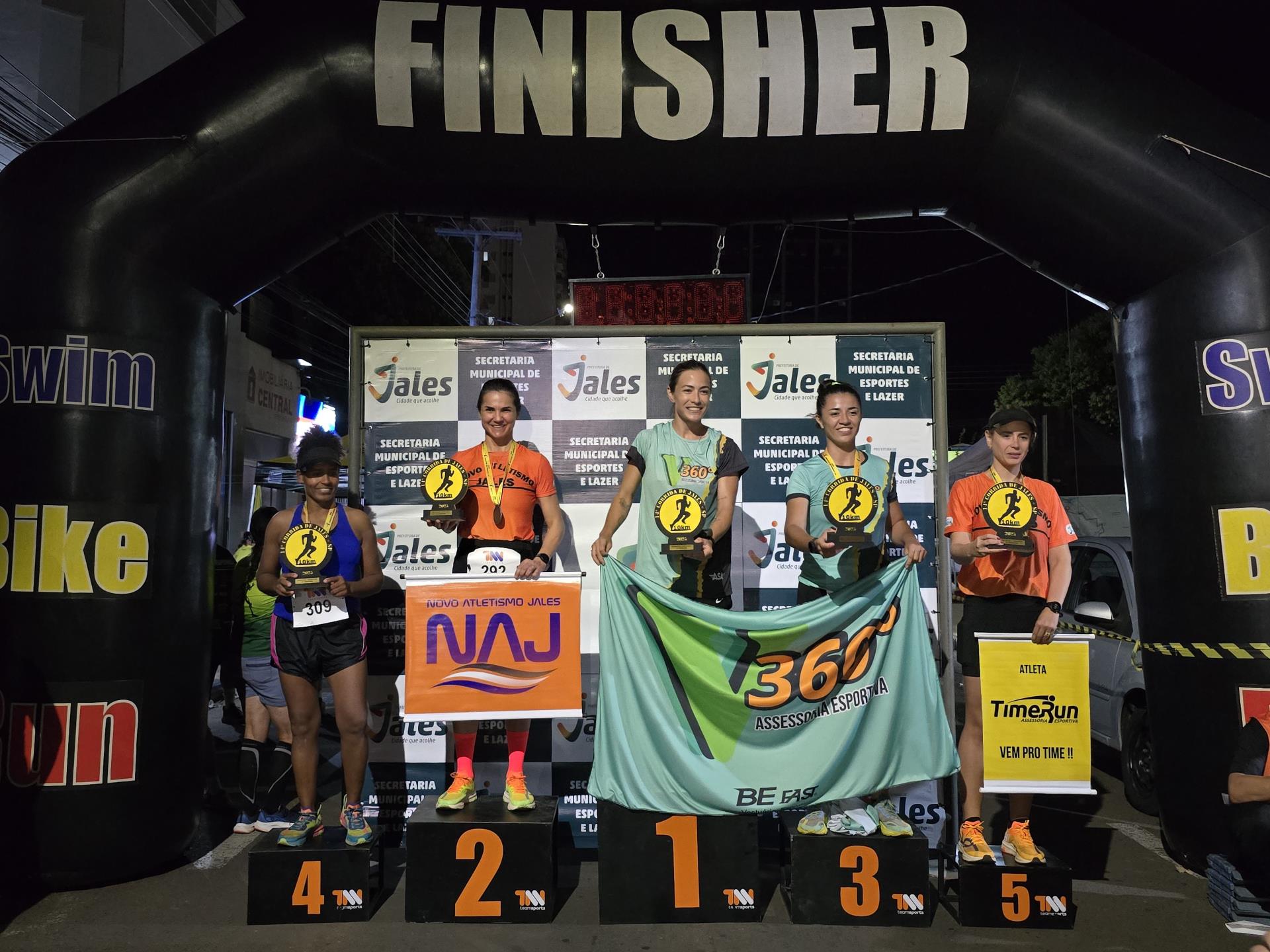 Corrida Pedestre 14 - Vencedoras da Categoria Moradora de Jales Feminino